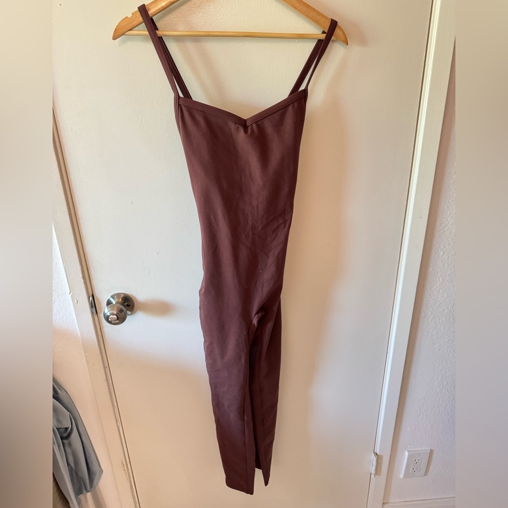 Bombshell Sportswear L Brown Sculpt Bodysuit